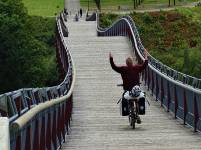 Fußgänger- und Fahrradbrücke bei Ronneburg